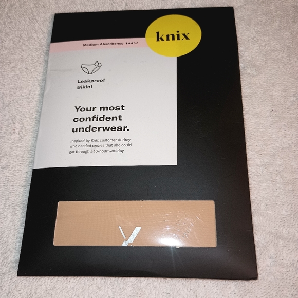Knix Medium Absorbency Leakproof Bikini NEW Large Warm Sand - Picture 1 of 4